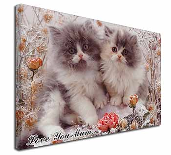 Persian Kittens by Roses 