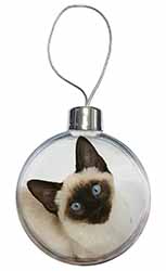 Siamese Cat Christmas Bauble