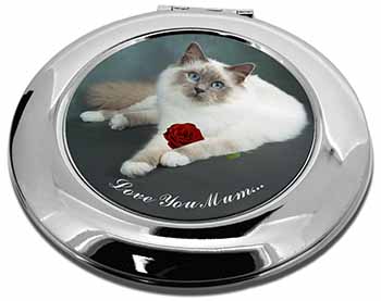 Birman Cat+Rose 