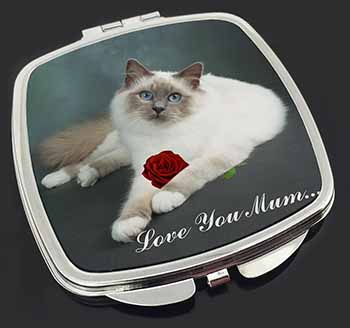 Birman Cat+Rose 