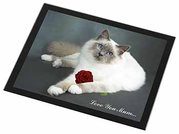 Birman Cat+Rose 