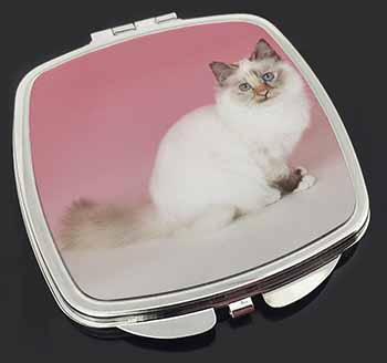 Tortie Birman Cat Make-Up Compact Mirror