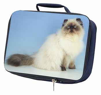 Himalayan Cat Navy Insulated School Lunch Box/Picnic Bag