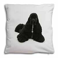 American Cocker Spaniel Dog Soft White Velvet Feel Scatter Cushion