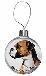 Boxer Dog With Love Christmas Bauble