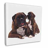 Boxer Dog Puppy Square Canvas 12"x12" Wall Art Picture Print