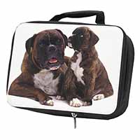 Boxer Dog Puppy Black Insulated School Lunch Box/Picnic Bag