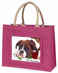 Boxer Dog+Rose 