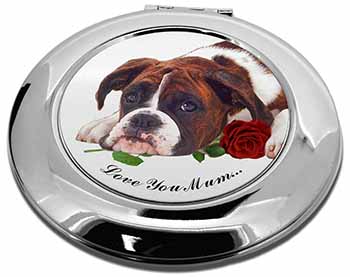 Boxer Dog+Rose 