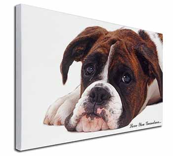 Boxer Dogs Grandma Gift Canvas X-Large 30"x20" Wall Art Print