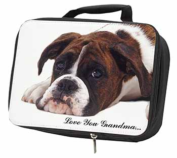 Boxer Dogs Grandma Gift Black Insulated School Lunch Box/Picnic Bag