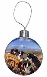 Border Collie Christmas Bauble