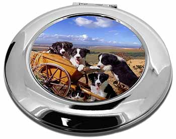 Border Collie Make-Up Round Compact Mirror