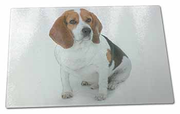 Large Glass Cutting Chopping Board Beagle Dog