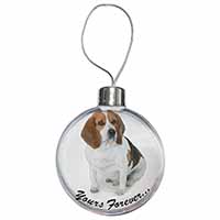 Beagle Dog "Yours Forever..." Christmas Bauble