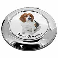 Beagle Dog "Yours Forever..." Make-Up Round Compact Mirror