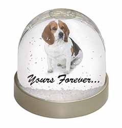 Beagle Dog "Yours Forever..." Snow Globe Photo Waterball