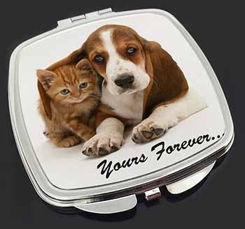 Basset Hound and Cat 