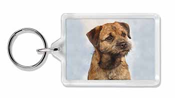 Border Terrier Photo Keyring printed full colour