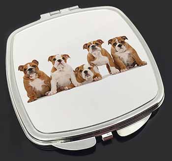 Bulldog Puppy Dogs Make-Up Compact Mirror