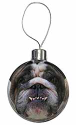 Bulldog Christmas Bauble