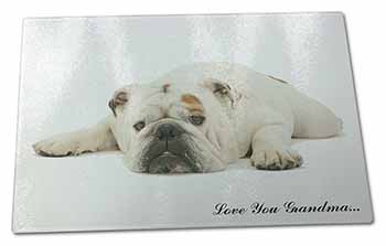 Large Glass Cutting Chopping Board Bulldog 