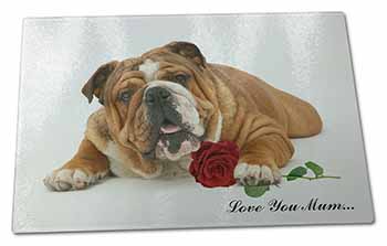 Large Glass Cutting Chopping Board Bulldog+Rose 