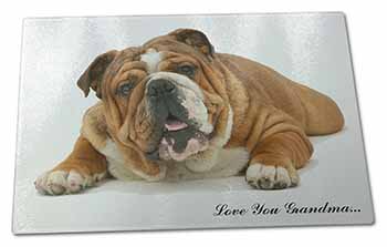 Large Glass Cutting Chopping Board Bulldog 