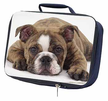 Bulldog Navy Insulated School Lunch Box/Picnic Bag