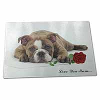 Large Glass Cutting Chopping Board Bulldog+Rose 