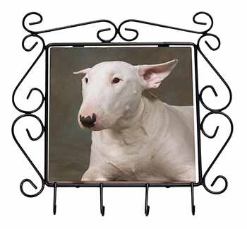 Bull Terrier Dog Wrought Iron Key Holder Hooks