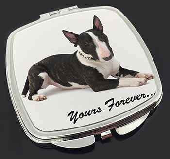 Brindle and White Bull Terrier "Yours Forever..." Make-Up Compact Mirror