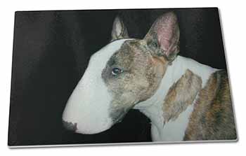 Large Glass Cutting Chopping Board A Beautiful Brindle Bull Terrier