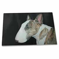 Large Glass Cutting Chopping Board A Beautiful Brindle Bull Terrier