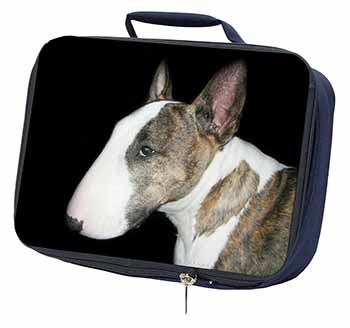 A Beautiful Brindle Bull Terrier Navy Insulated School Lunch Box/Picnic Bag