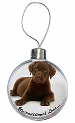 Chesapeake Bay Retriever-Love Christmas Bauble