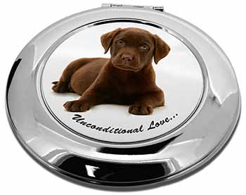 Chesapeake Bay Retriever-Love Make-Up Round Compact Mirror