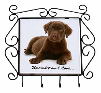 Chesapeake Bay Retriever-Love Wrought Iron Key Holder Hooks