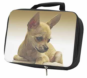 Chihuahua Black Insulated School Lunch Box/Picnic Bag