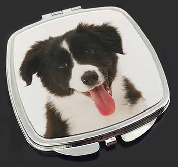 Border Collie Puppy Make-Up Compact Mirror