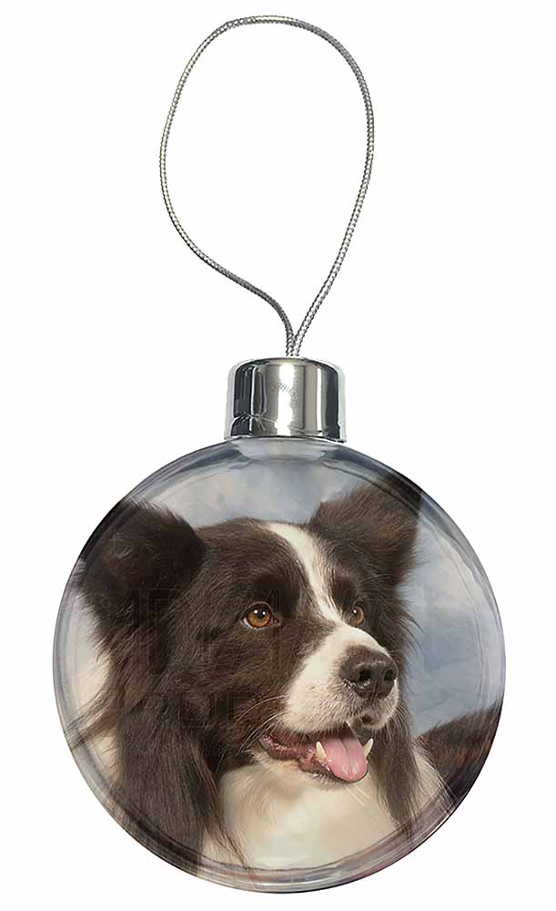 Promotional Border Collie Dog Christmas Bauble ID:46234