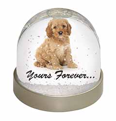 Cockerpoodle Puppy "Yours Forever..." Snow Globe Photo Waterball