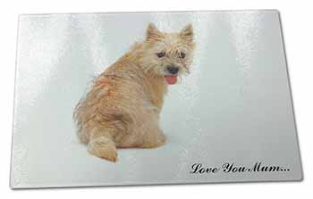 Large Glass Cutting Chopping Board Cairn Terrier Dog 