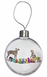 Colourful Dalmatian Dogs Christmas Bauble