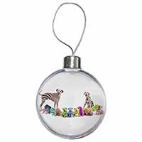 Colourful Dalmatian Dogs Christmas Bauble