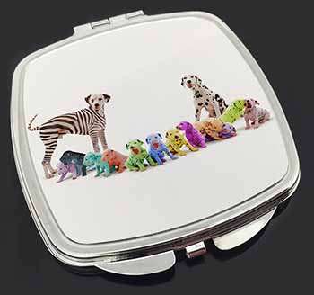 Colourful Dalmatian Dogs Make-Up Compact Mirror