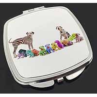 Colourful Dalmatian Dogs Make-Up Compact Mirror