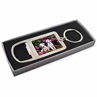 Dalmatian Chrome Metal Bottle Opener Keyring in Box