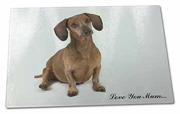 Large Glass Cutting Chopping Board Dachshund Dog 