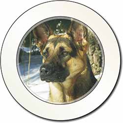 German Shepherd Dog in Snow Car or Van Permit Holder/Tax Disc Holder